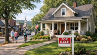 dynamics of home sales in small towns